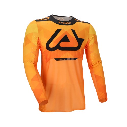 ACERBIS Motocross Jersey X-Flex 2.0 Anaheim - Orange/Schwarz