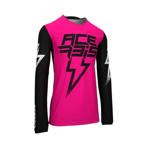 ACERBIS Motocross Jersey X-Flex Blizzard - Schwarz/Pink