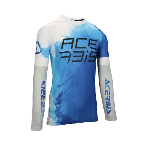 ACERBIS Motocross Vented Jersey J-Windy Watermark - Blau/Weiß