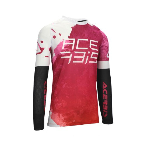 ACERBIS Motocross Vented Jersey J-Windy Watermark - Purple/Weiß
