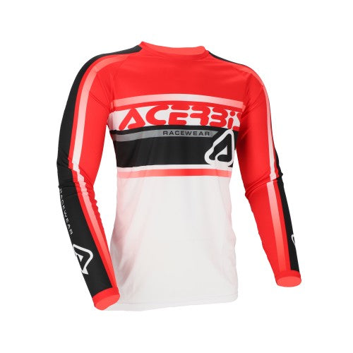 ACERBIS Motocross Jersey Linear Lugo - Weiß/Rot