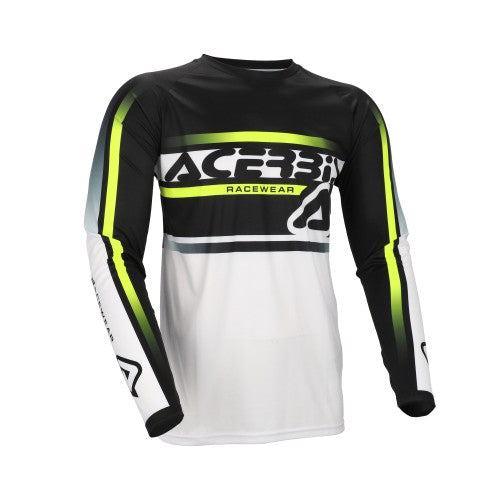ACERBIS Motocross Jersey Linear Lugo - Schwarz/Weiß