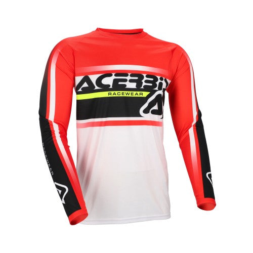 ACERBIS Motocross Jersey Linear Lugo - Rot/Weiß