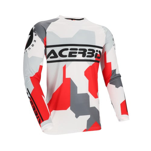 ACERBIS Motocross Jersey Liniar Sumbawa - Weiß/Grau