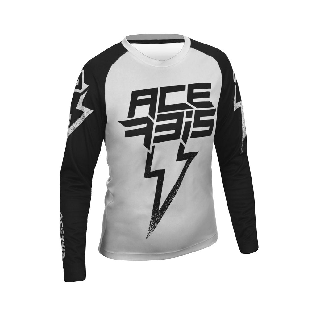 ACERBIS Motocross Kinder Jersey J-Kid Blizzard - Grau/Schwarz