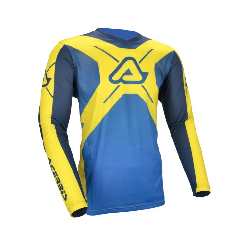 ACERBIS Motocross Jersey MX J-Track INC. 2.0 - Blau/Gelb