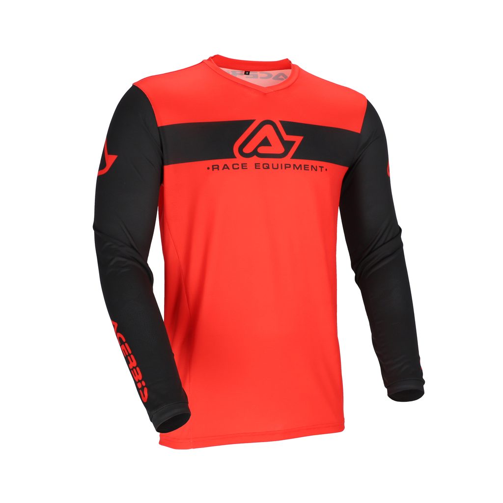 ACERBIS Motocross Jersey MX J-Track INC. 2.0 - Schwarz/Rot