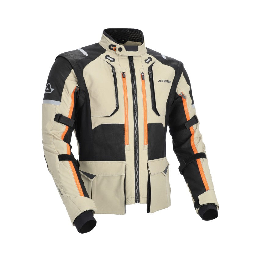ACERBIS Adventure Jacke Rally Pro - Beige/Schwarz