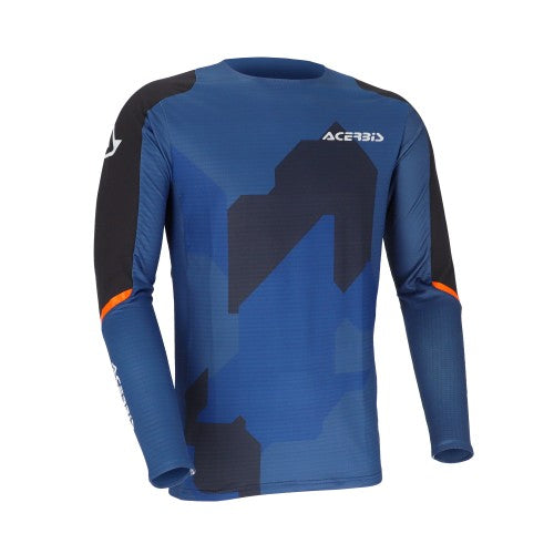ACERBIS Motocross/Enduro Jersey X-Duro Winter 3.0 - Blau/Orange