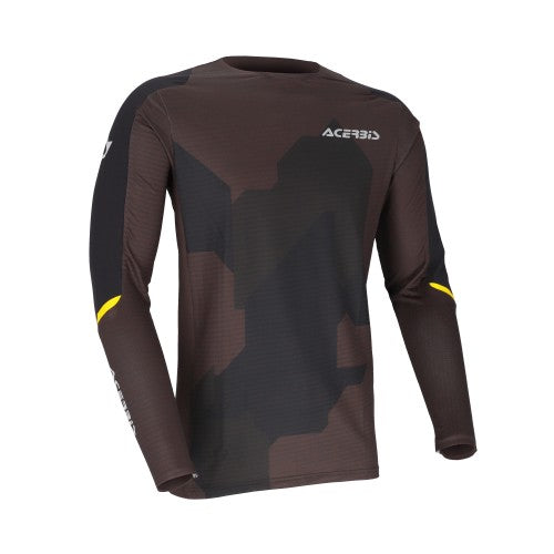 ACERBIS Motocross/Enduro Jersey X-Duro Winter 3.0 - Schwarz/Gelb