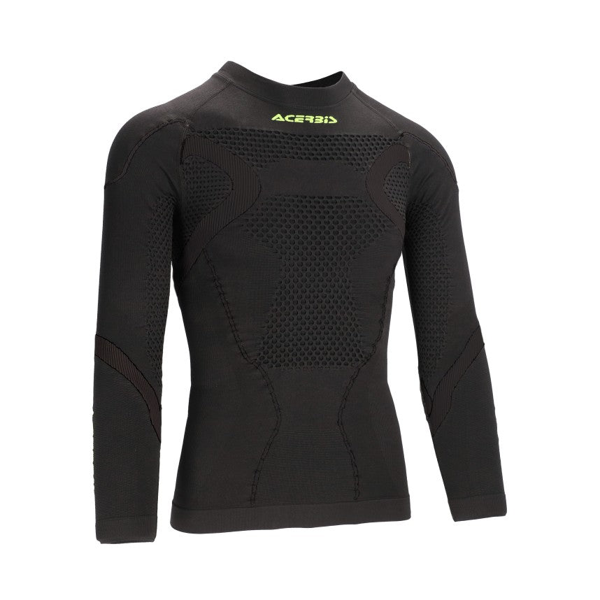 ACERBIS Langärmliges Jersey X-Body Winter 2.0 - Schwarz/Gelb