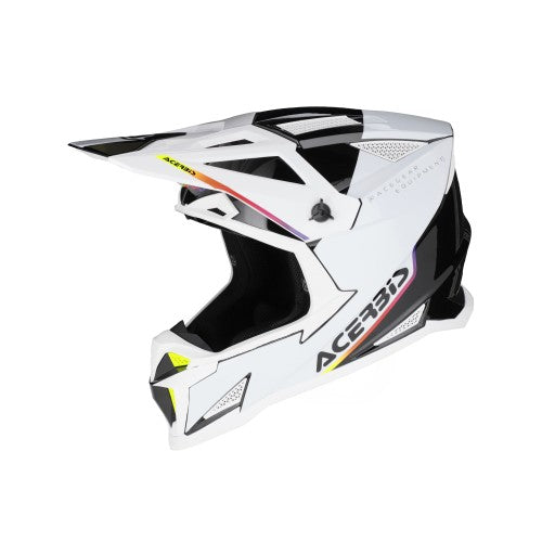 ACERBIS MX- Enduro Helm T711 - Weiß/Schwarz