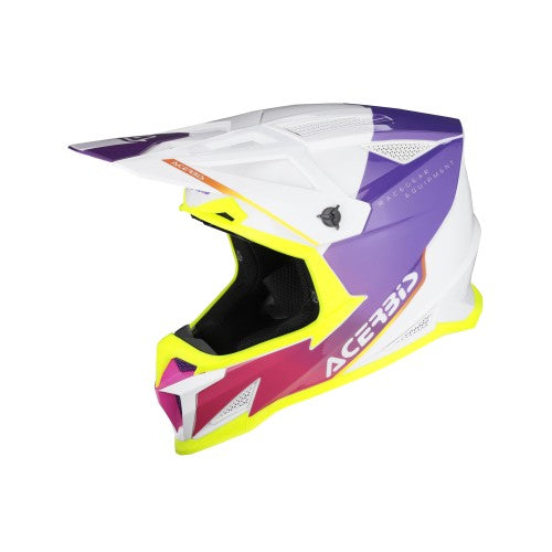 ACERBIS MX- Enduro Helm T711 - Weiß/Lila