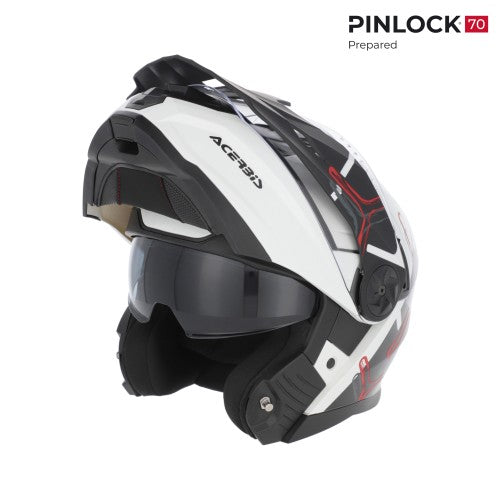 ACERBIS Modularhelm Rider - Weiß/Schwarz