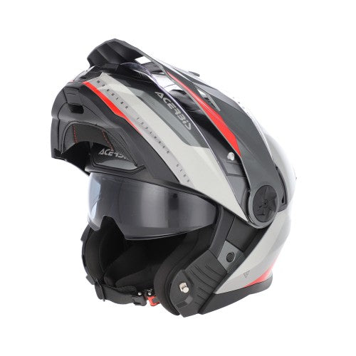 ACERBIS Modularhelm Rider - Grau/Rot