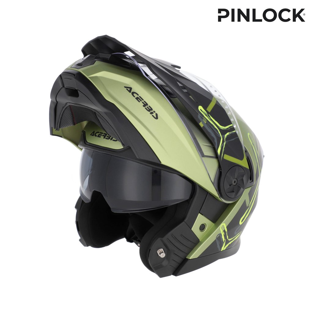 ACERBIS Modularhelm Rider - Grün/Schwarz