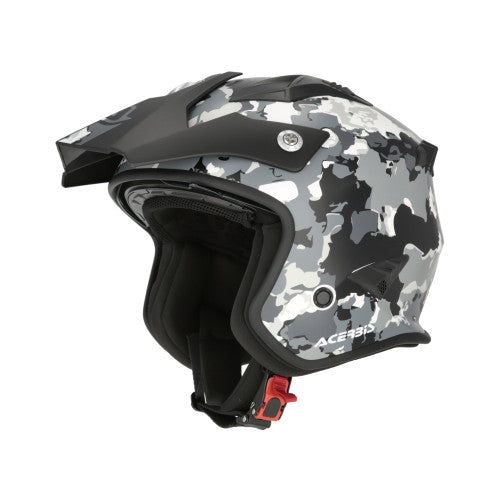 ACERBIS Jet Helm Aria Graphic - Grau/Schwarz