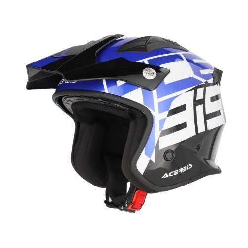 ACERBIS Jet Helm Aria Graphic - Schwarz/Blau