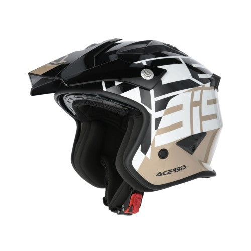 ACERBIS Jet Helm Aria Graphic - Schwarz/Braun