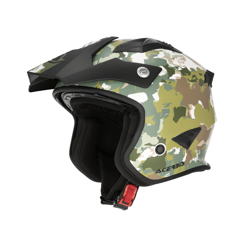 ACERBIS Jet Helm Aria Graphic - Grün/Braun
