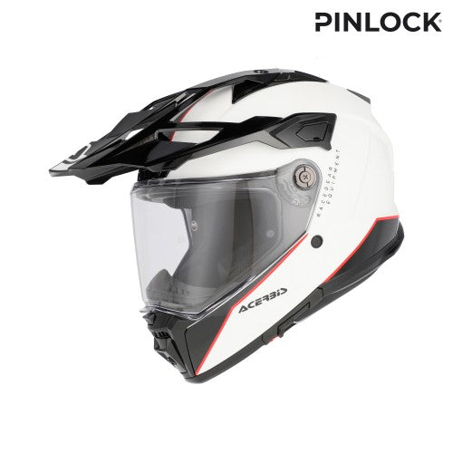 ACERBIS Adventure Helm Attack - Weiß/Schwarz