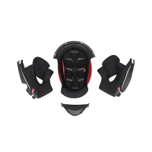 ACERBIS Attack Adventure Helmfutter und Wangenpolster - Schwarz