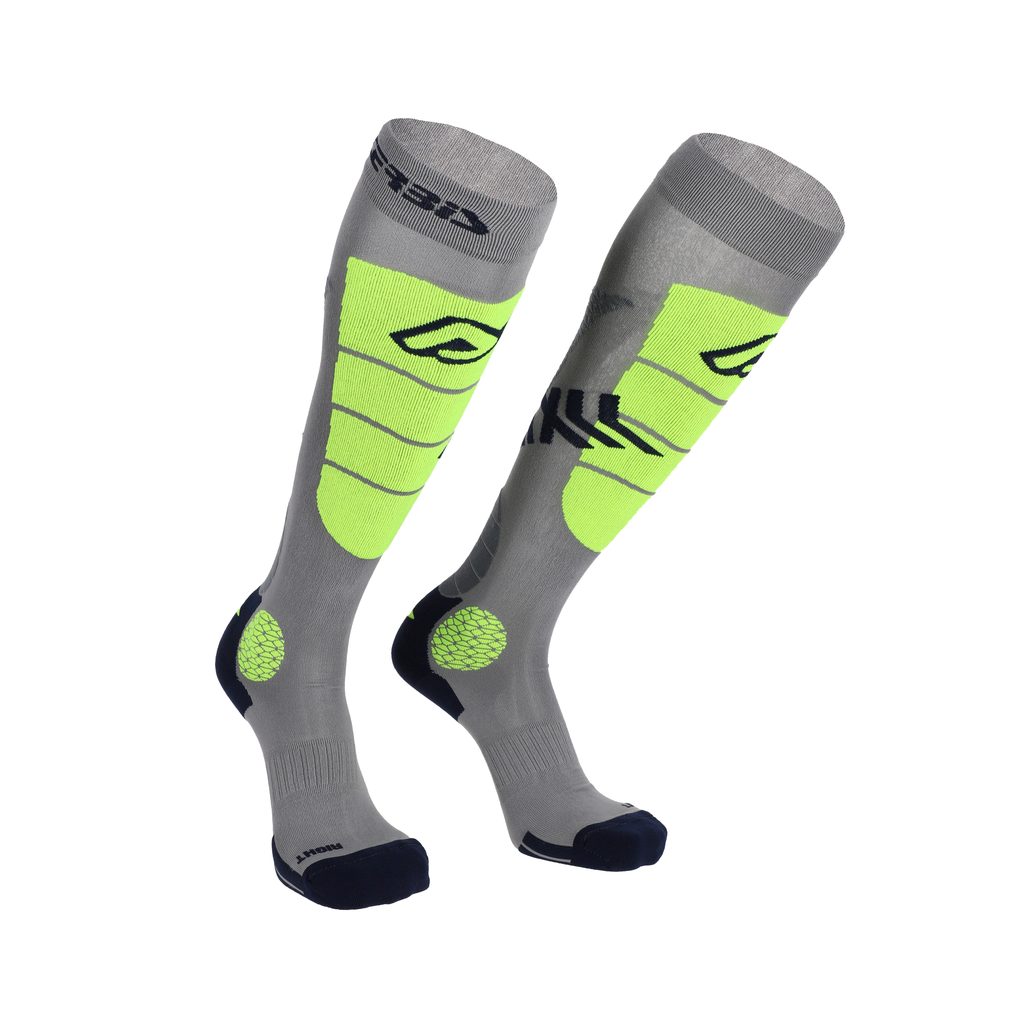 ACERBIS Socken MX-Impact Vented - Grau/Gelb