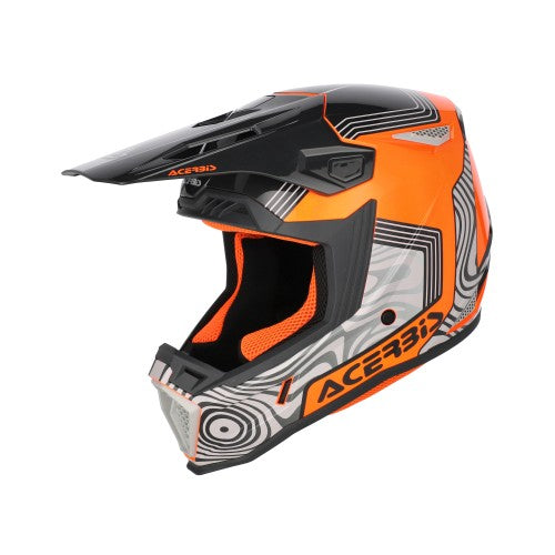 ACERBIS MX- Enduro Helm Whoops - Grau/Orange