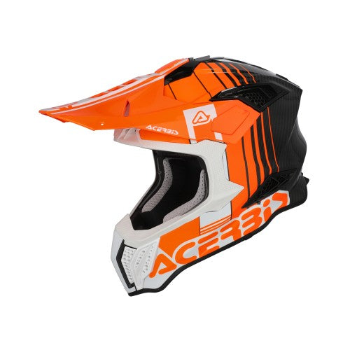 ACERBIS MX- Enduro Helm Airstrike-C - Orange/Weiß