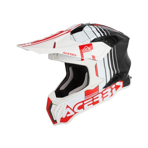 ACERBIS MX- Enduro Helm Airstrike-C - Weiß/Rot