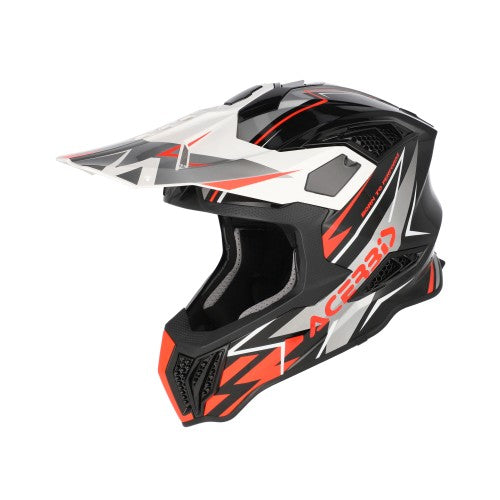 ACERBIS MX- Enduro Helm Airstrike-X - Schwarz/Fluo Orange