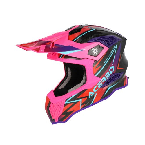 ACERBIS MX- Enduro Helm Airstrike-X - Schwarz/Pink