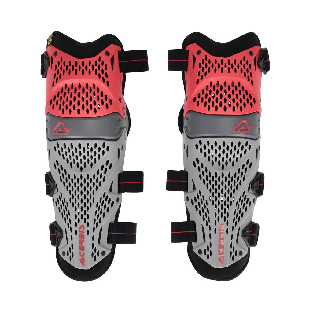 ACERBIS Knieschützer Impact Pro - Rot/Grau