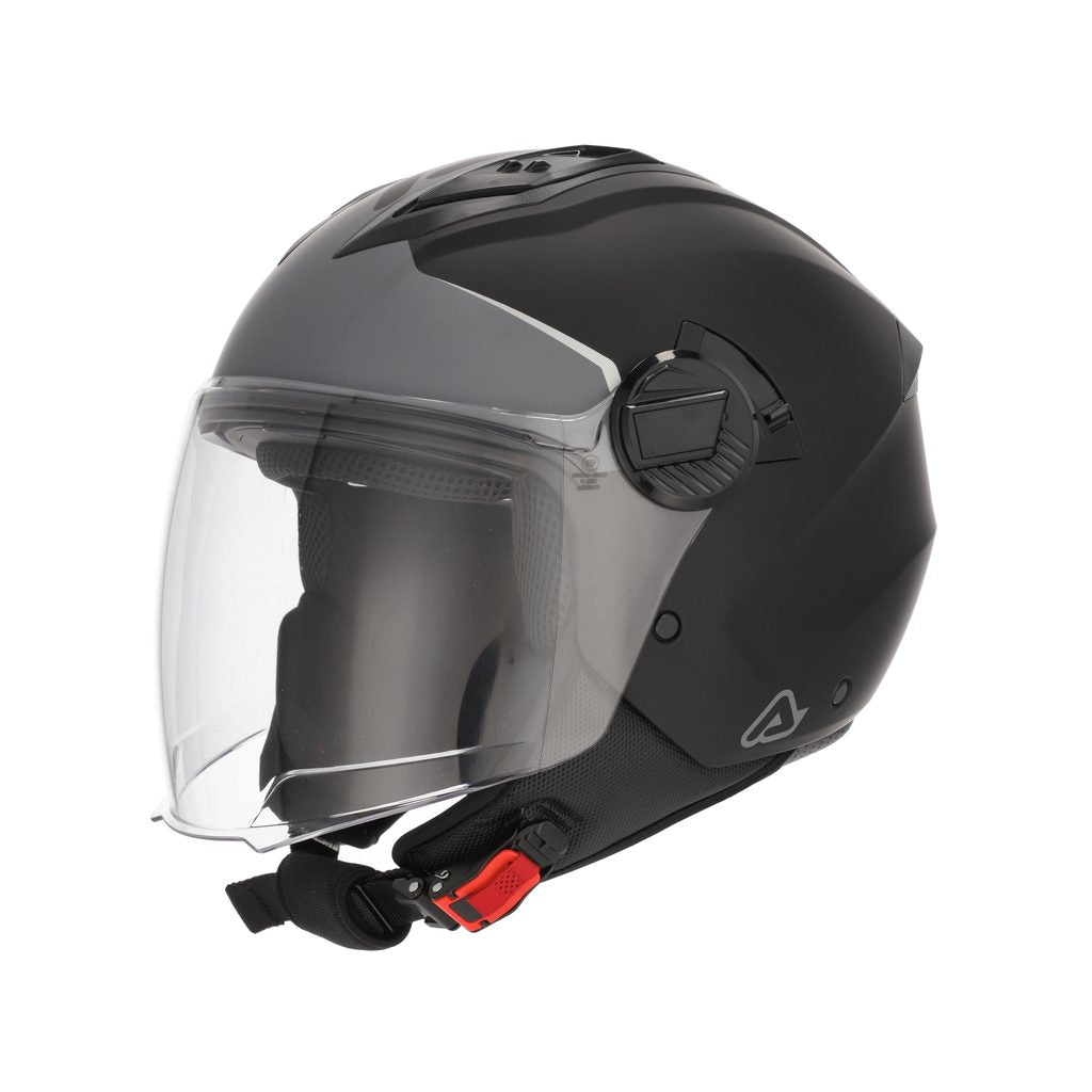 ACERBIS Jet Helm Levante - Schwarz/Grau