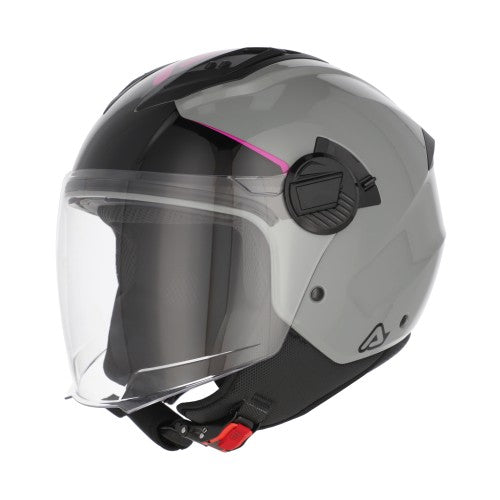 ACERBIS Jet Helm Levante - Grau/Pink