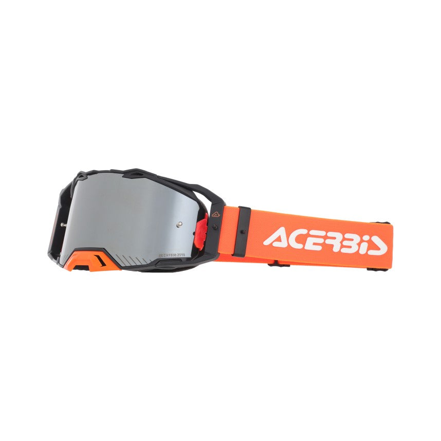 ACERBIS MX- Enduro Brille Vulcan Verspiegelt - Schwarz/Orange