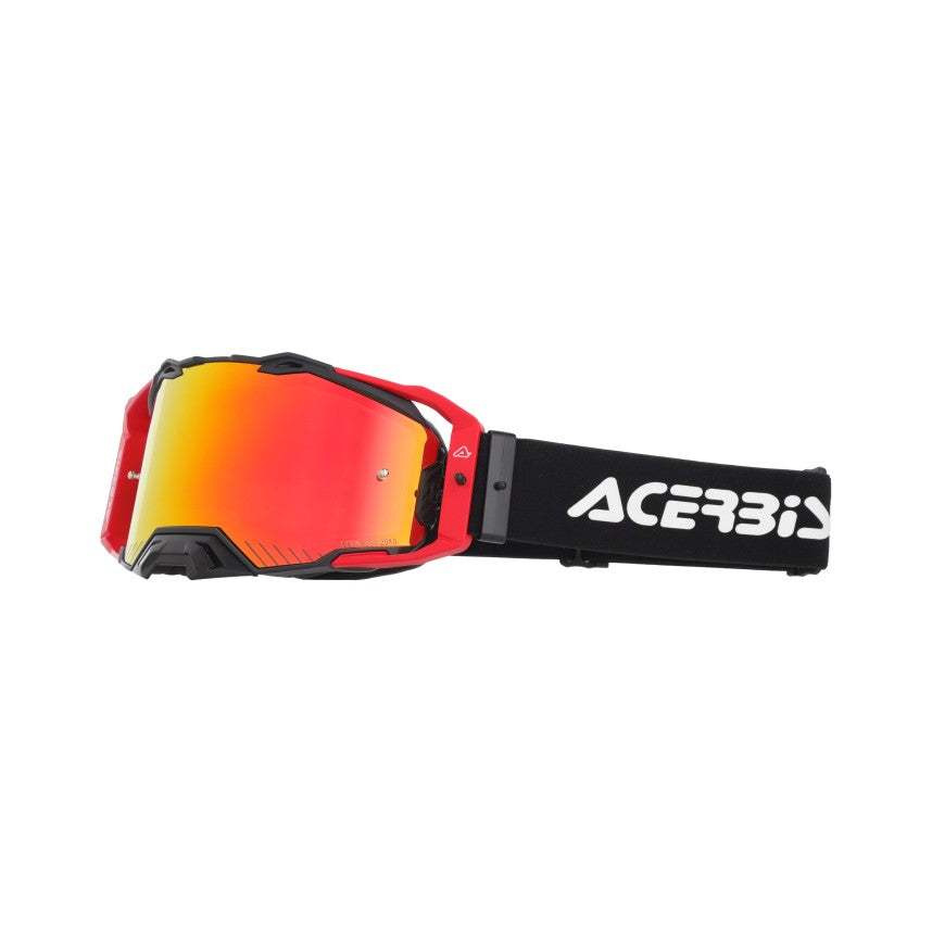ACERBIS MX- Enduro Brille Vulcan Verspiegelt - Schwarz/Rot