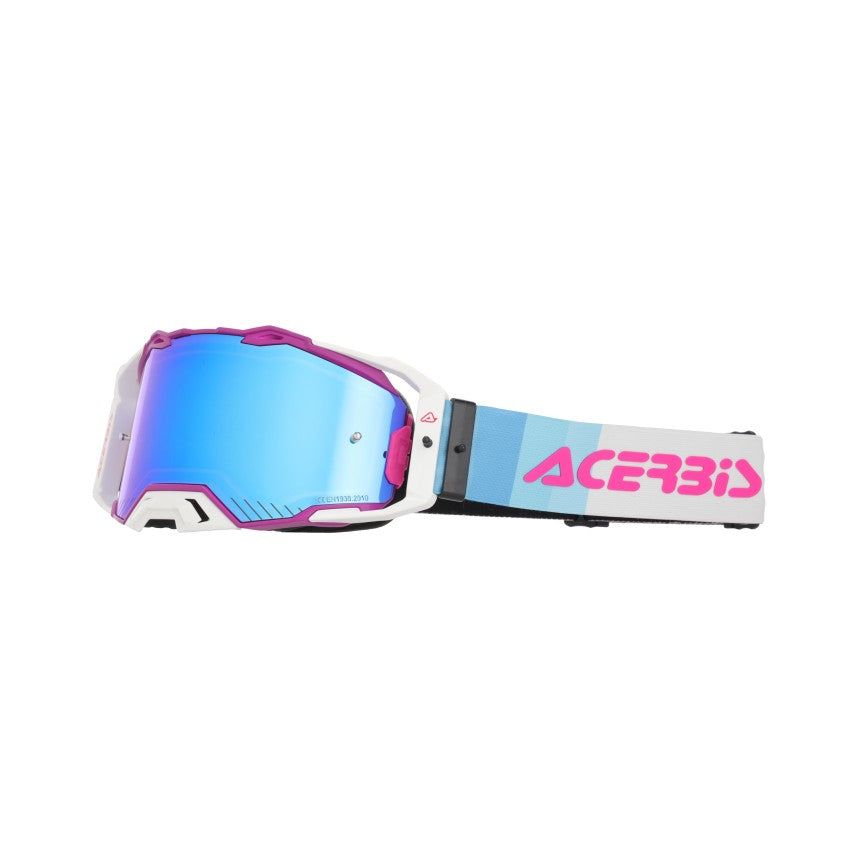 ACERBIS MX- Enduro Brille Vulcan Verspiegelt - Lila/Weiß