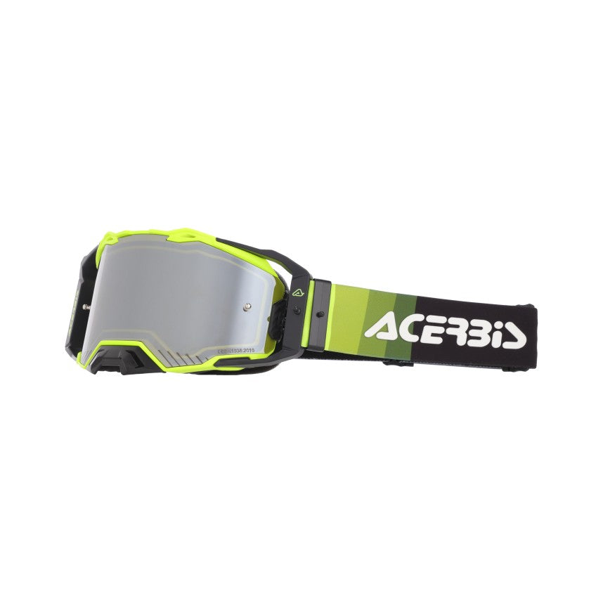 ACERBIS MX- Enduro Brille Vulcan Verspiegelt - Neongelb/Schwarz