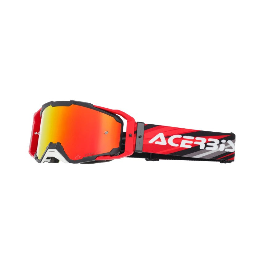 ACERBIS MX- Enduro Brille Vitrion Verspiegelt - Schwarz/Rot
