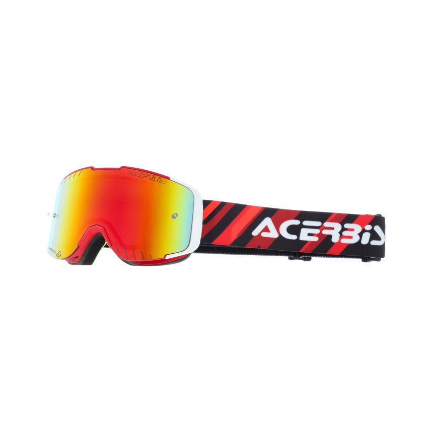 ACERBIS MX- Enduro Kinderbrille Vanguard Verspieglt - Rot/Weiß