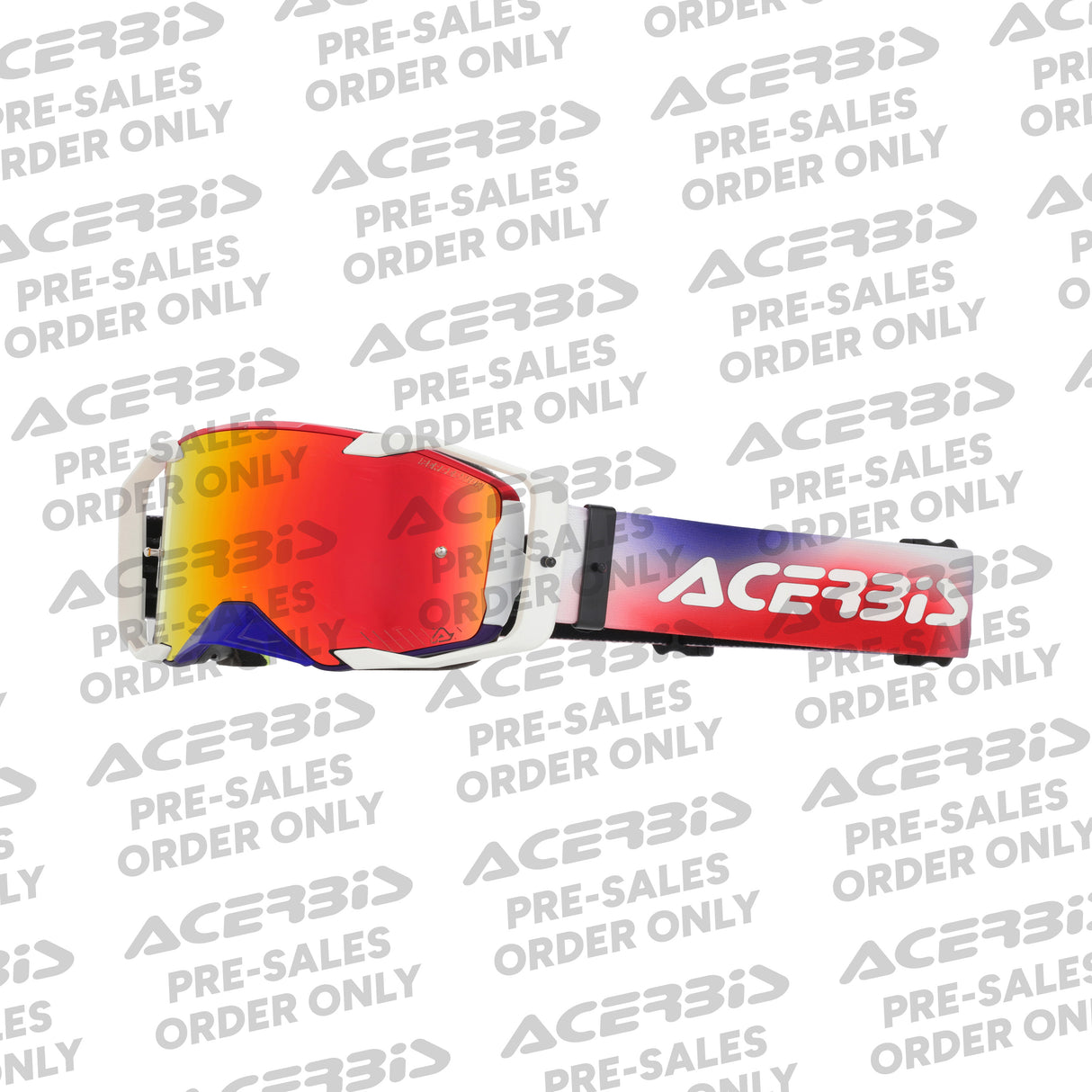ACERBIS MX- Enduro Brille Vortex Verspiegelt - Blau/Rot