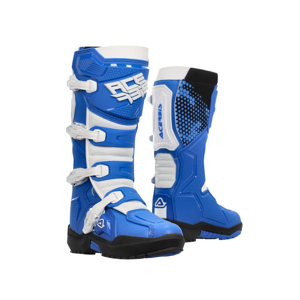 ACERBIS MX- Offroad Stiefel Artiglio - Blau/Weiß