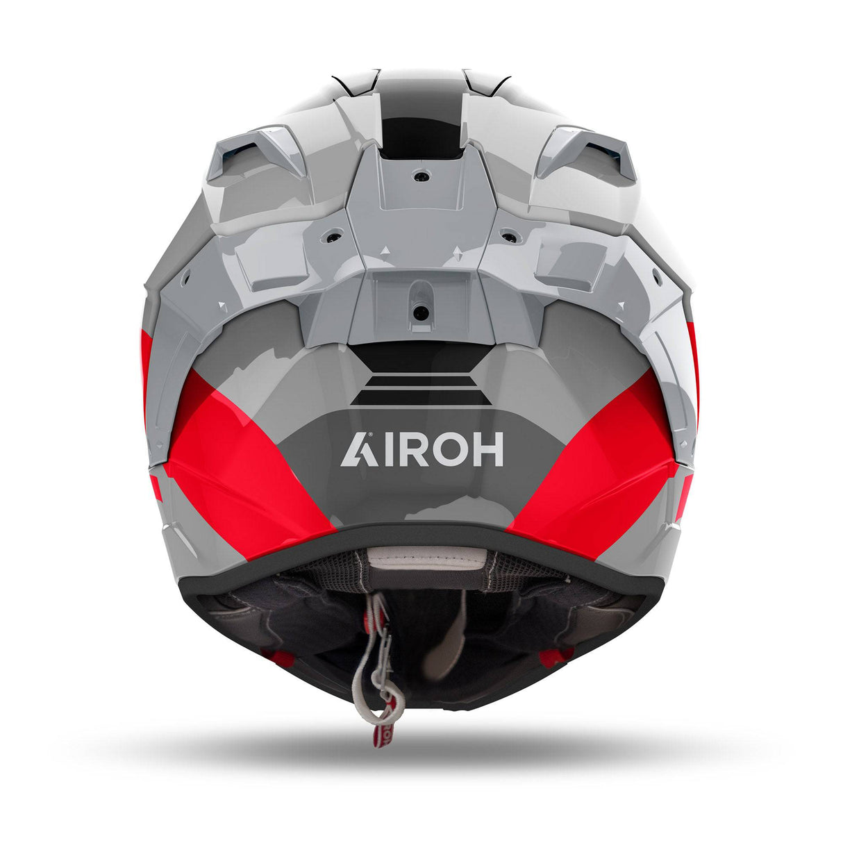 Airoh Helm GP 800 Competition grau/schwarz-rot