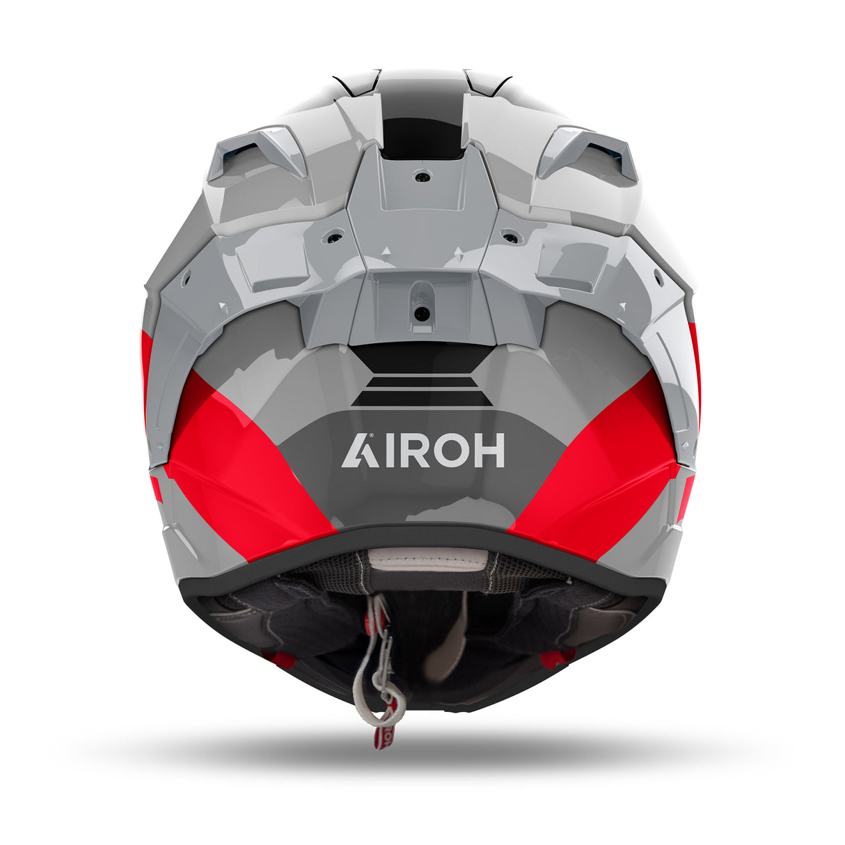 Airoh Helm GP 800 Competition grau/schwarz-rot