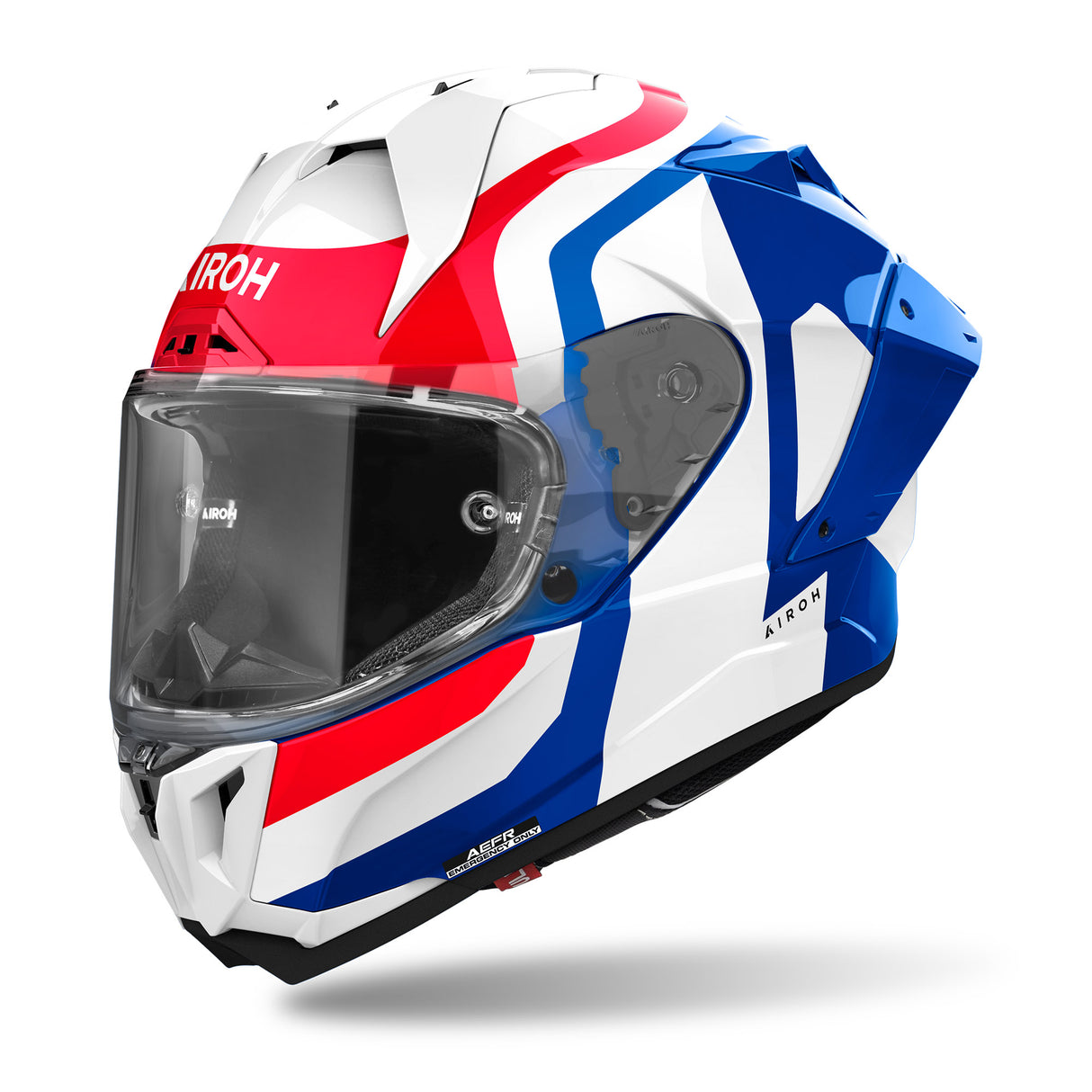 Airoh Helm GP 800 Competition weiß/blau-rot