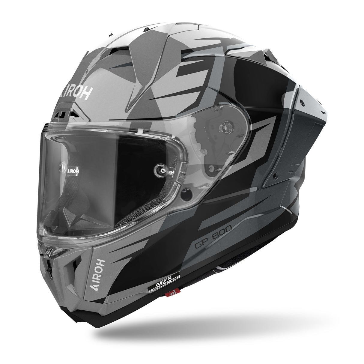 Airoh Helm GP 800 Master grau/schwarz