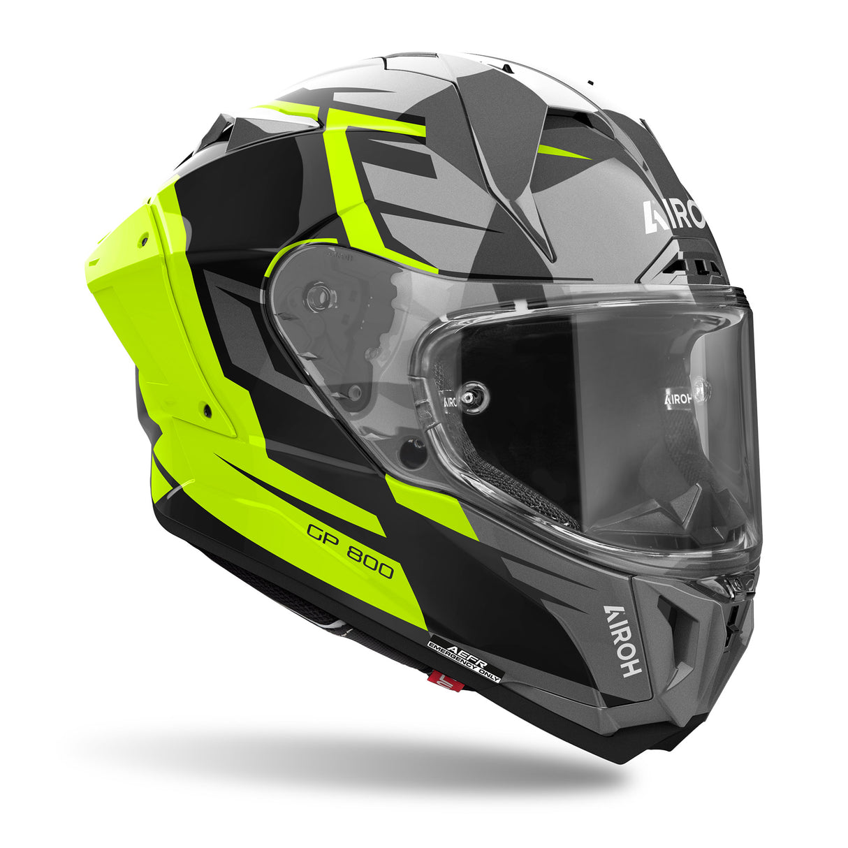 Airoh Helm GP 800 Master grau/schwarz-fluo-gelb
