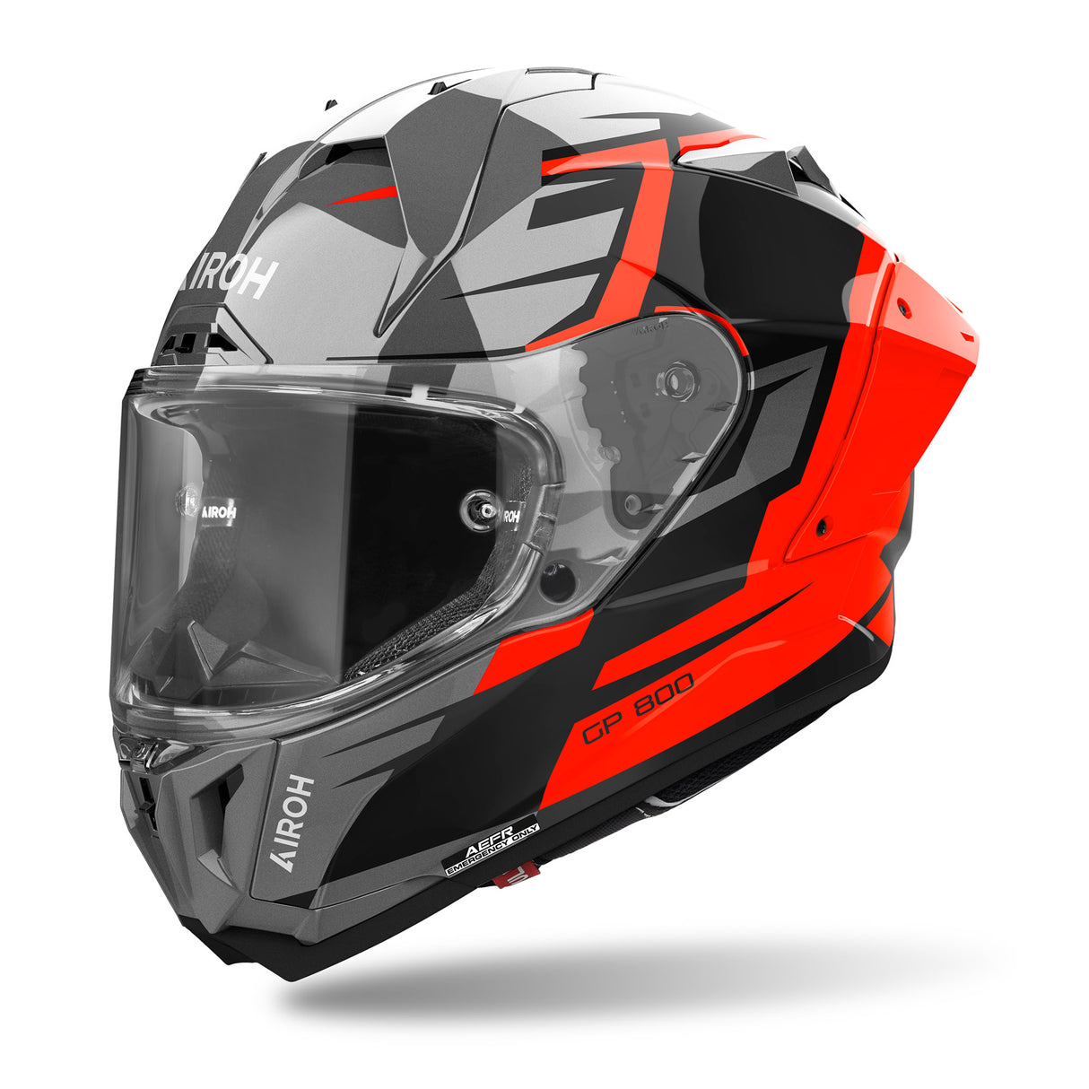 Airoh Helm GP 800 Master grau/schwarz-orange