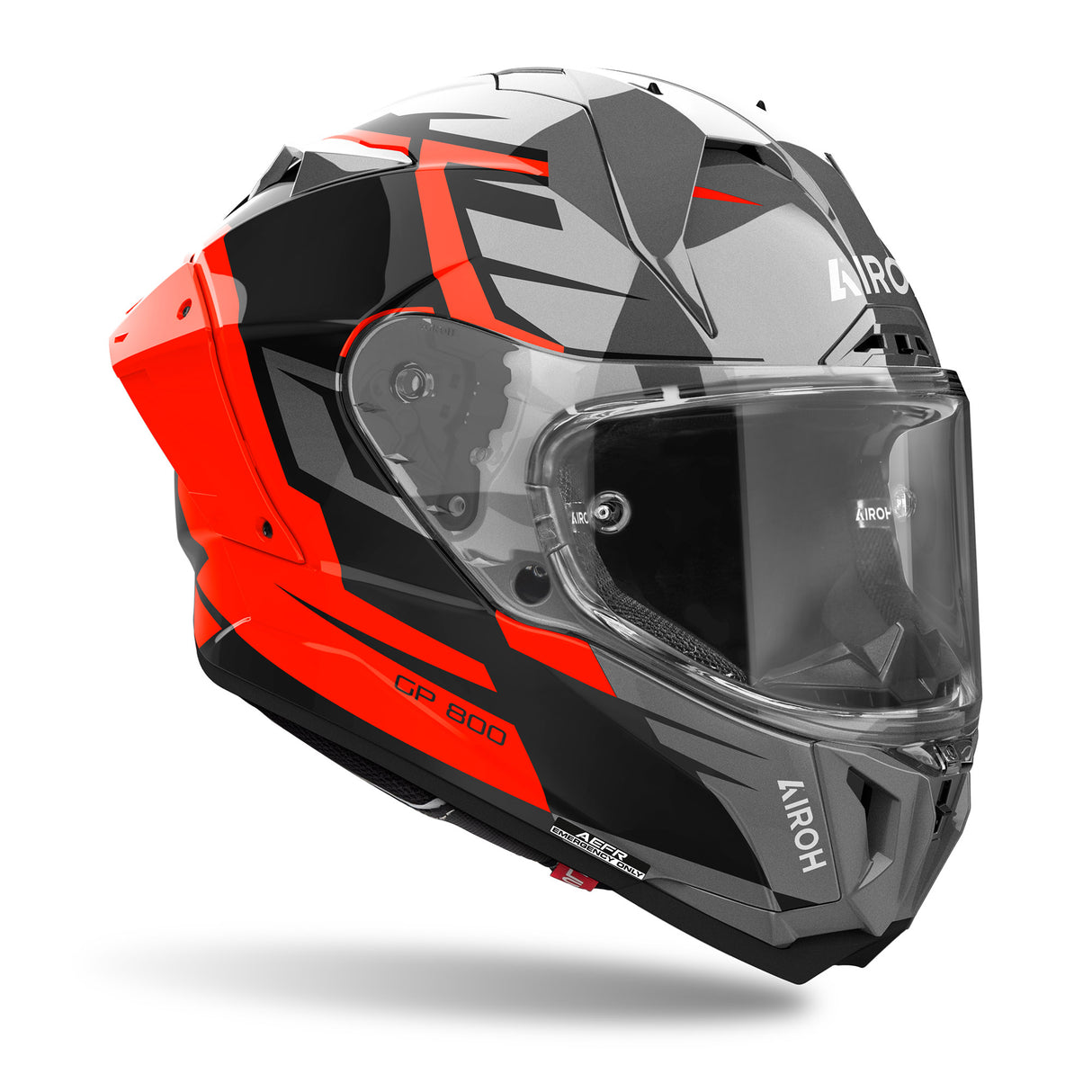Airoh Helm GP 800 Master grau/schwarz-orange